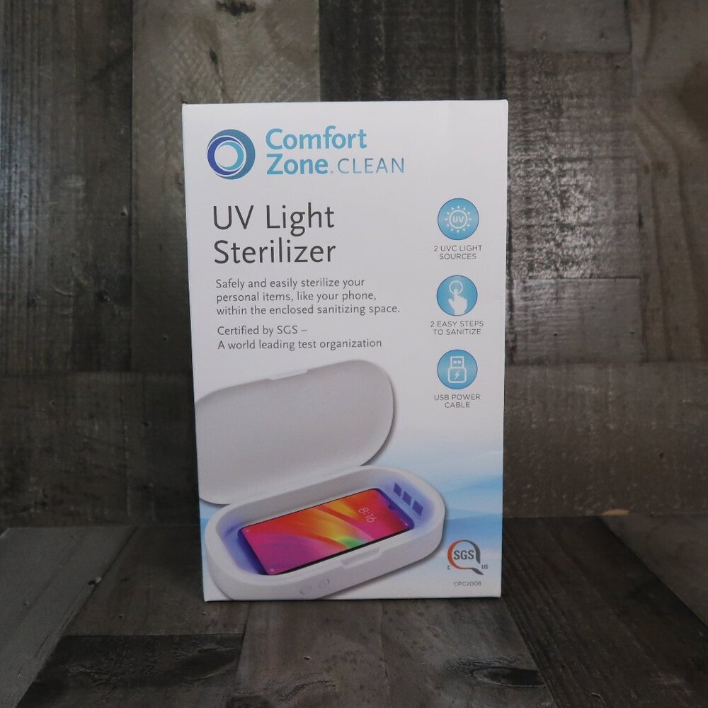 Comfort Zone Clean Portable UV Light Phone Sterilizer Sanitizer New in Box